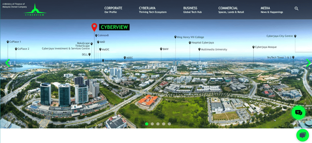 Cyberview website screenshot