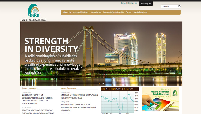 MNRB Holdings website screenshot